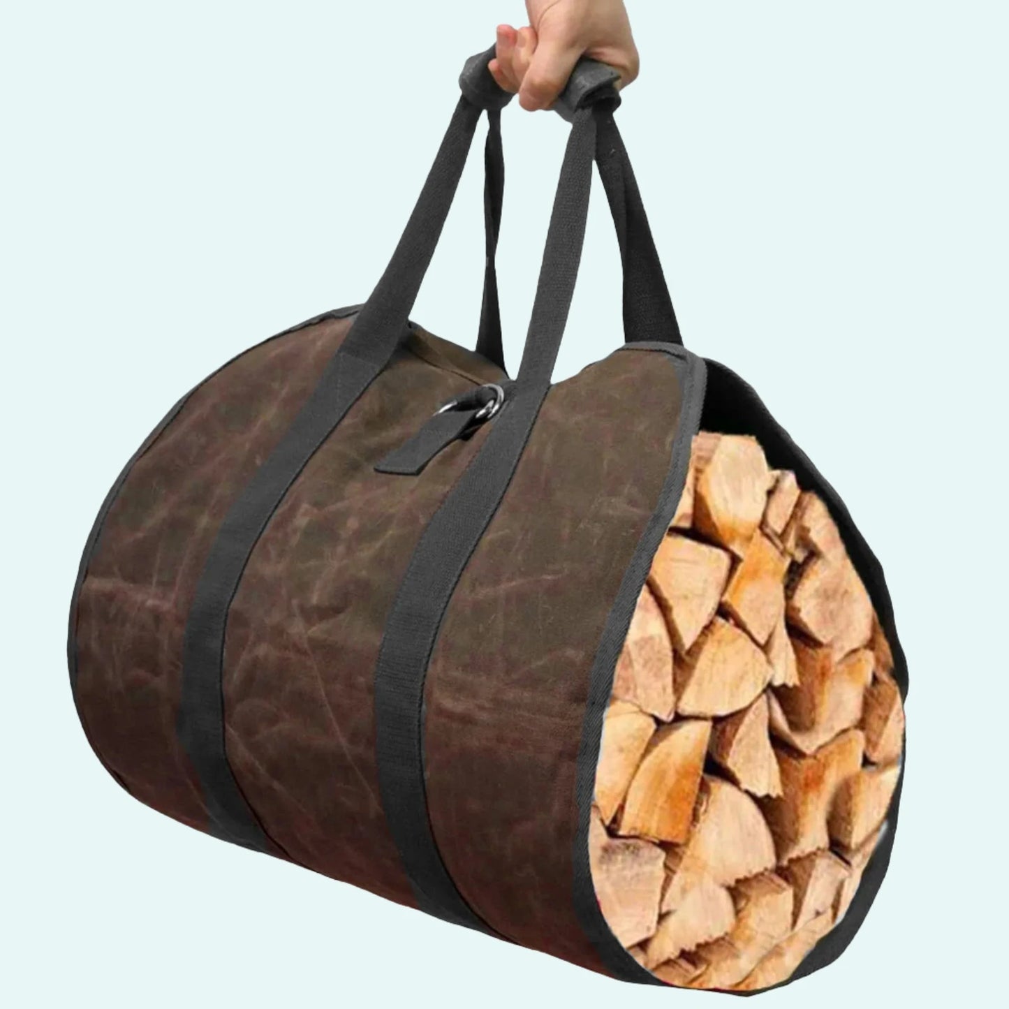 Highquality Supersized Canvas Firewood Carrier Log Carrying Bag