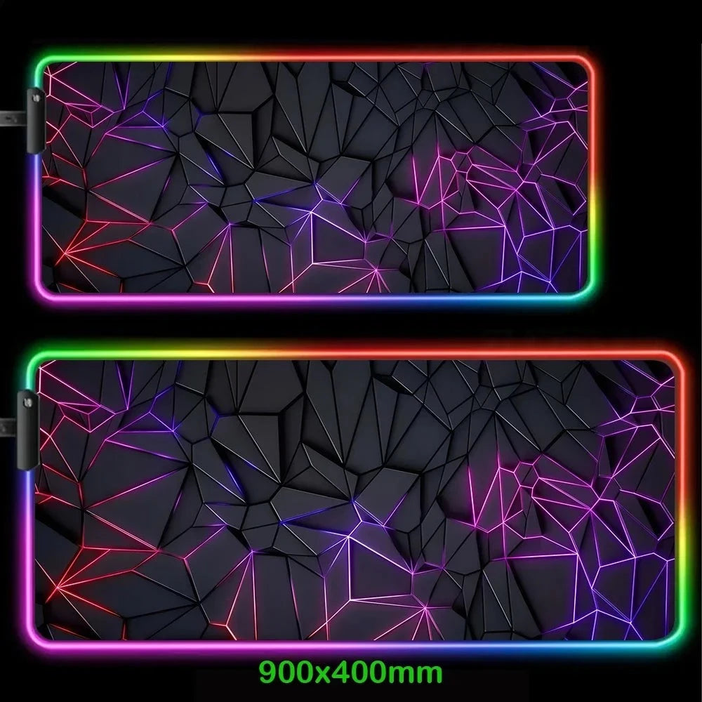 Gamer Mouse Pad Rgb LED Mausepad Speed