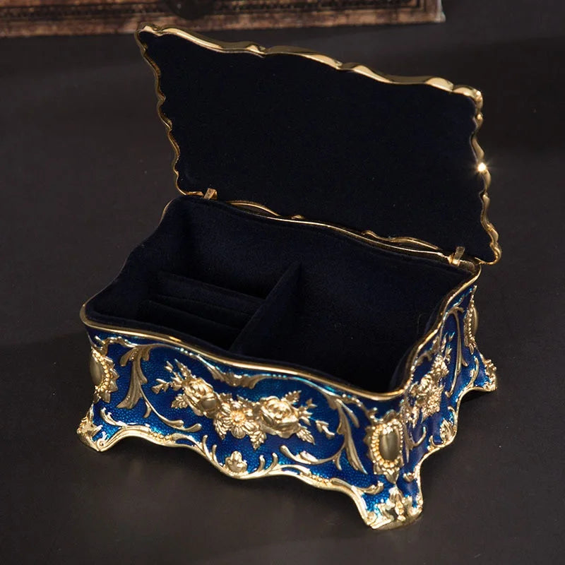 Metal Crafts European Style Retro Jewelry Box