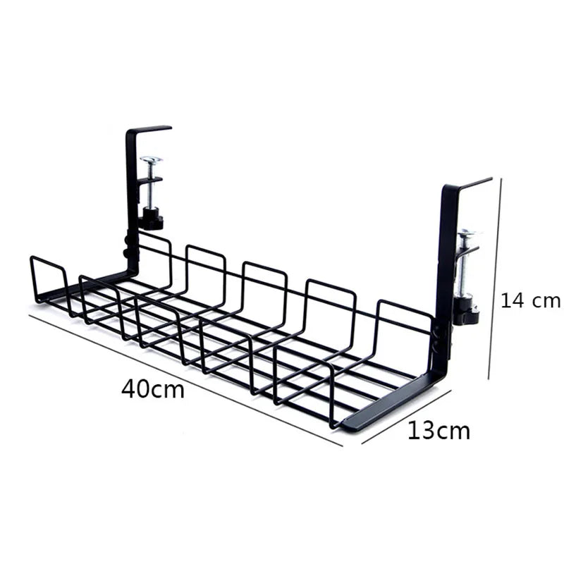 Undertable Storage Rack Wire Cable