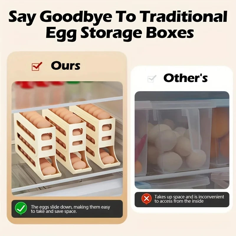 Kitchen Refrigerator Slide Egg Box