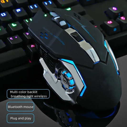 Rechargeable Wireless Mouse Gaming Computer