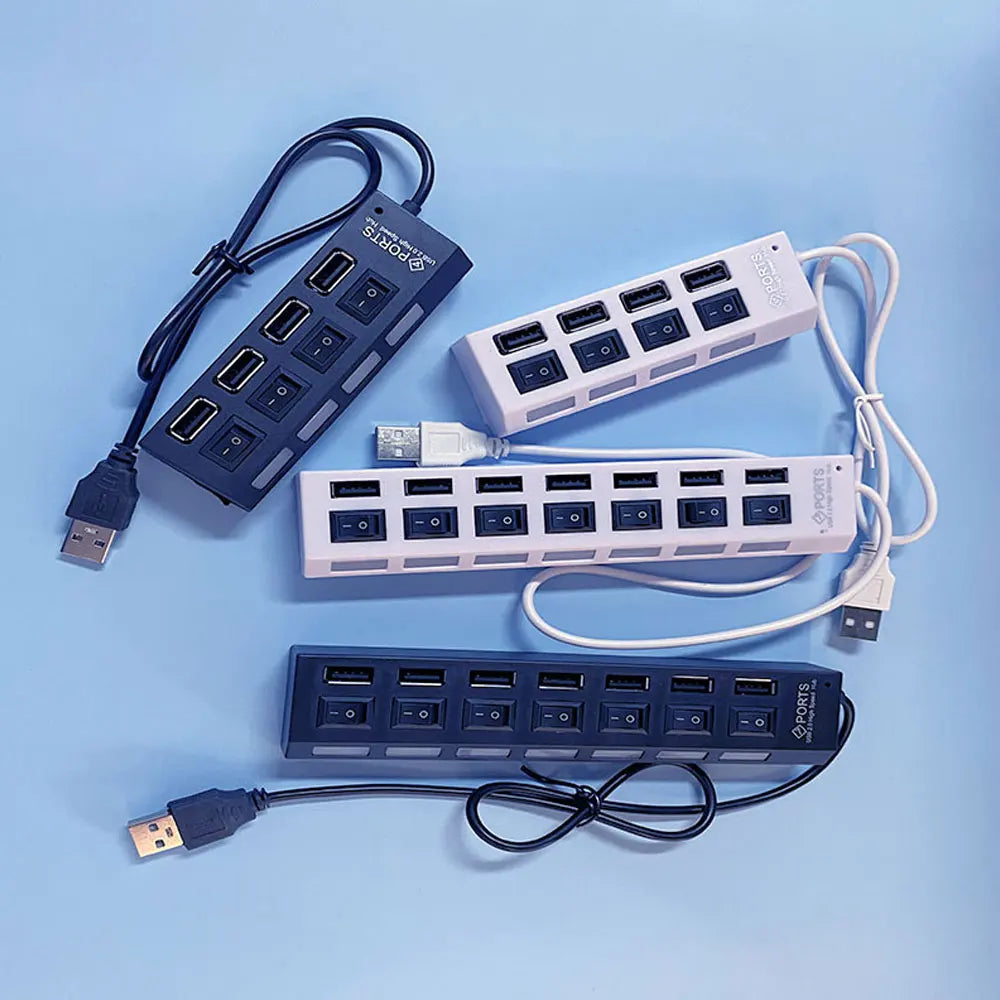 USB Hub Splitter With Individual Switch