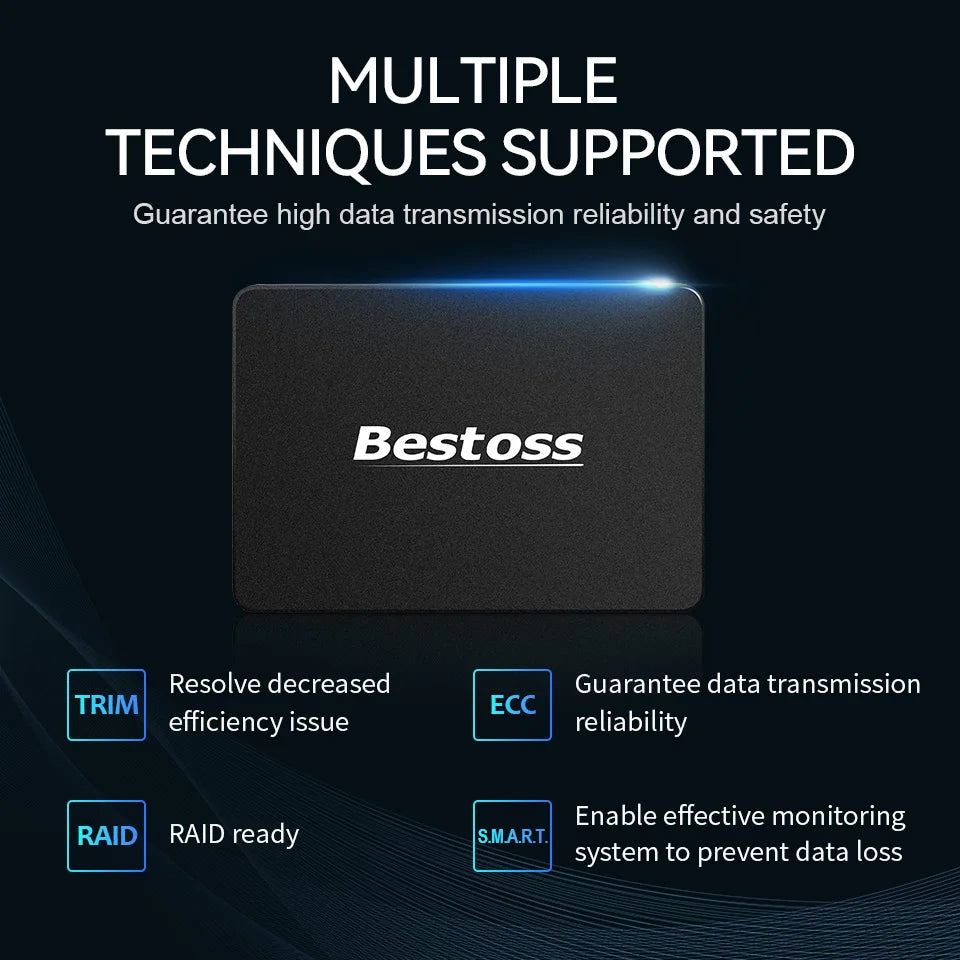 Bestoss SSD Sata3 128GB 240GB 120GB 256GB 480GB 1TB Hdd 2.5 Hard Disk Internal Solid State Drive