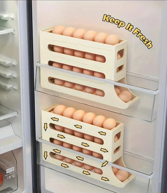 Kitchen Refrigerator Slide Egg Box